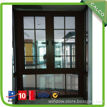 Aluminium frame glass swing window with mosquito net